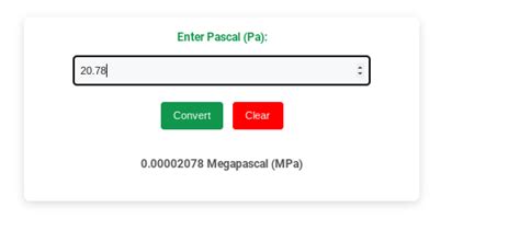 pascals to megapascals|Convert Pa to MPa .
